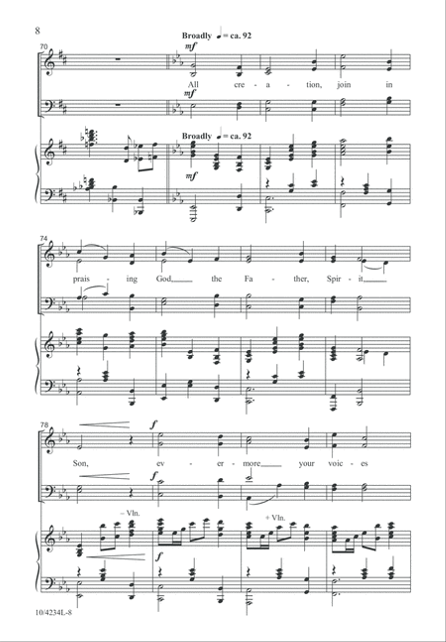 Carol of the Angels 4-Part scores gallery preview page 8