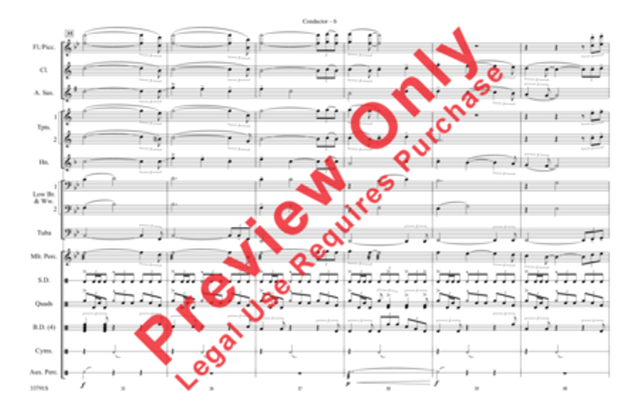 Open Arms Open Arms Marching Band scores gallery preview page 7