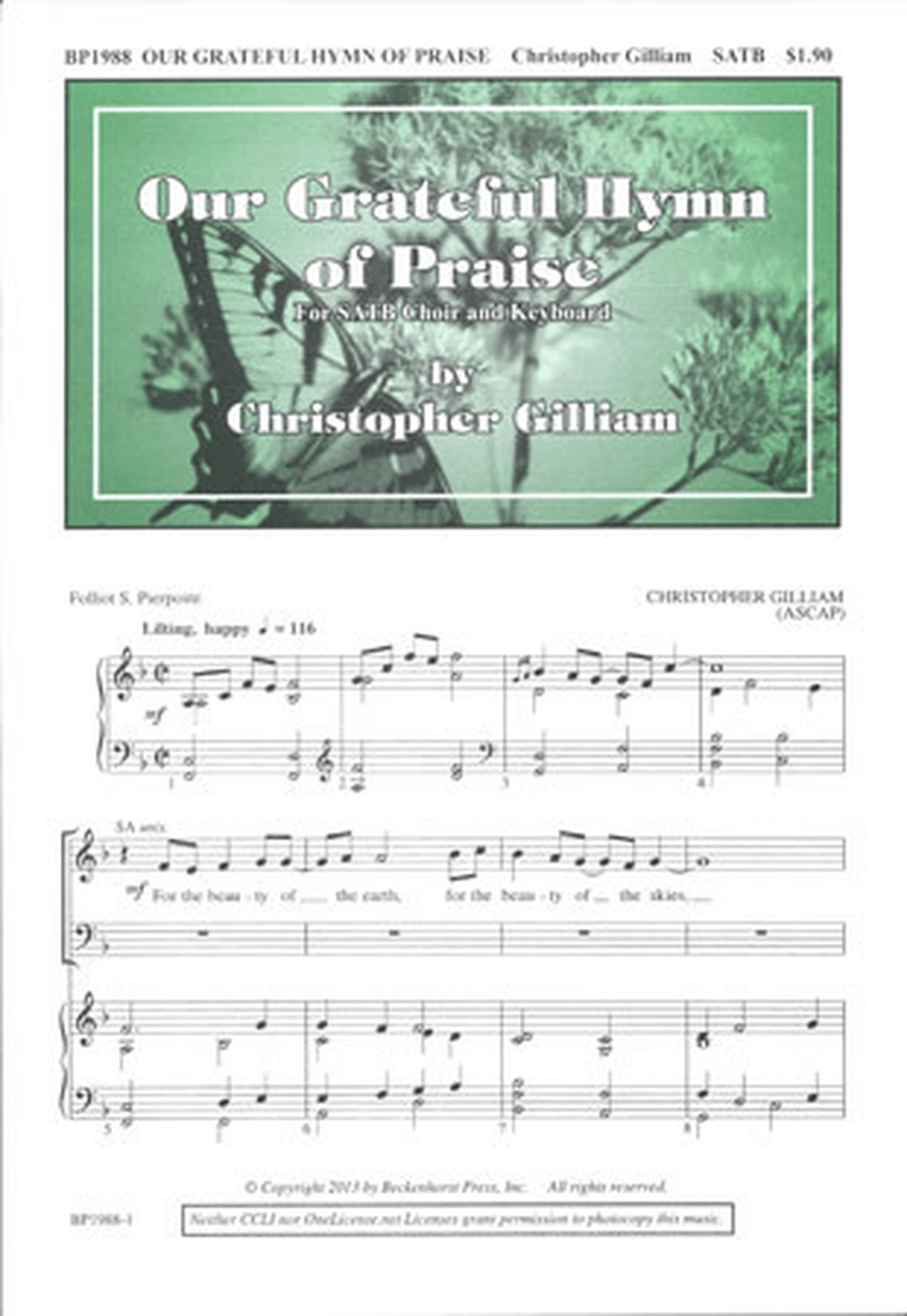 Our Grateful Hymn of Praise 4-Part scores gallery preview page 1