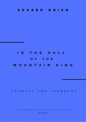 In The Hall Of The Mountain King - Trumpet and Trombone (Full Score and Parts)