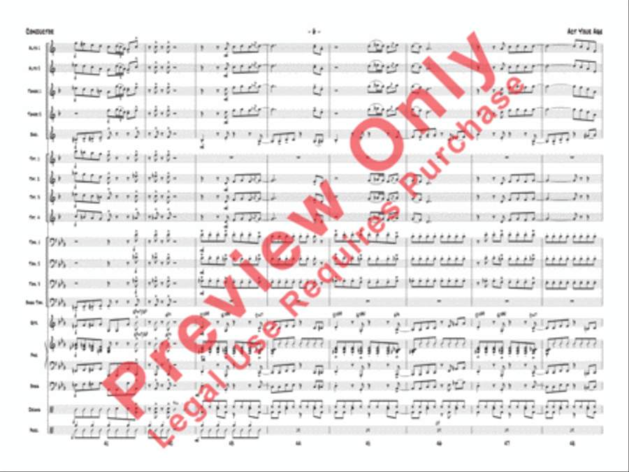 Act Your Age Jazz Ensemble scores gallery preview page 9
