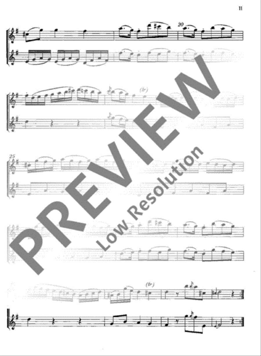 Three Sonatas Flute scores gallery preview page 12