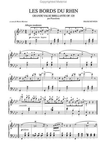 Les Bords du Rhin. Grande Valse Brillante Op. 120 for Piano image number null