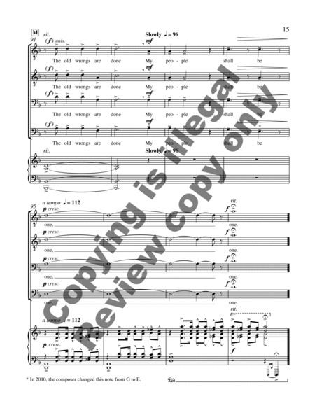 Tell the Earth to Shake (Choral Score)