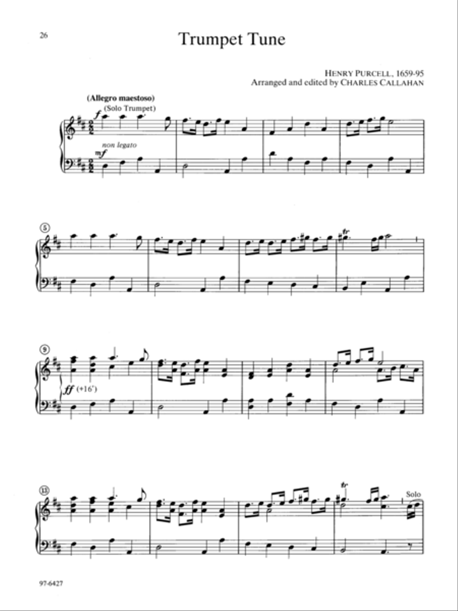 Wedding Music for Manuals Organ scores gallery preview page 11