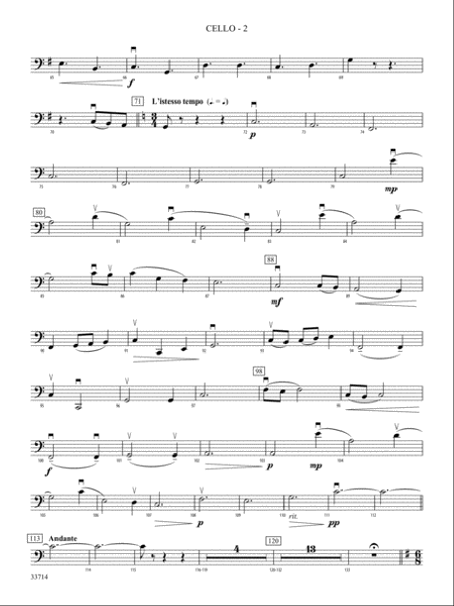 A Keltic Feast: Cello String Orchestra scores gallery preview page 2