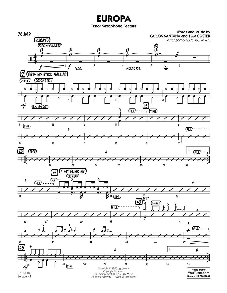 Europa - Drums