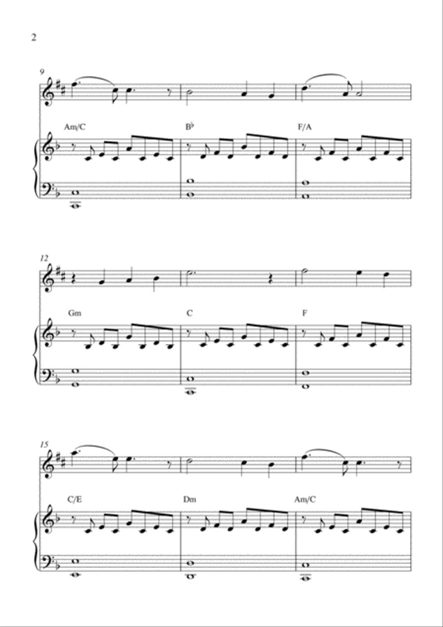 Walk Hand In Hand Walk Hand In Hand Alto Saxophone scores gallery preview page 2