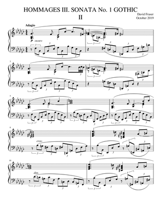 Hommages III. Sonata No. 1 'Gothic', 2nd Movement