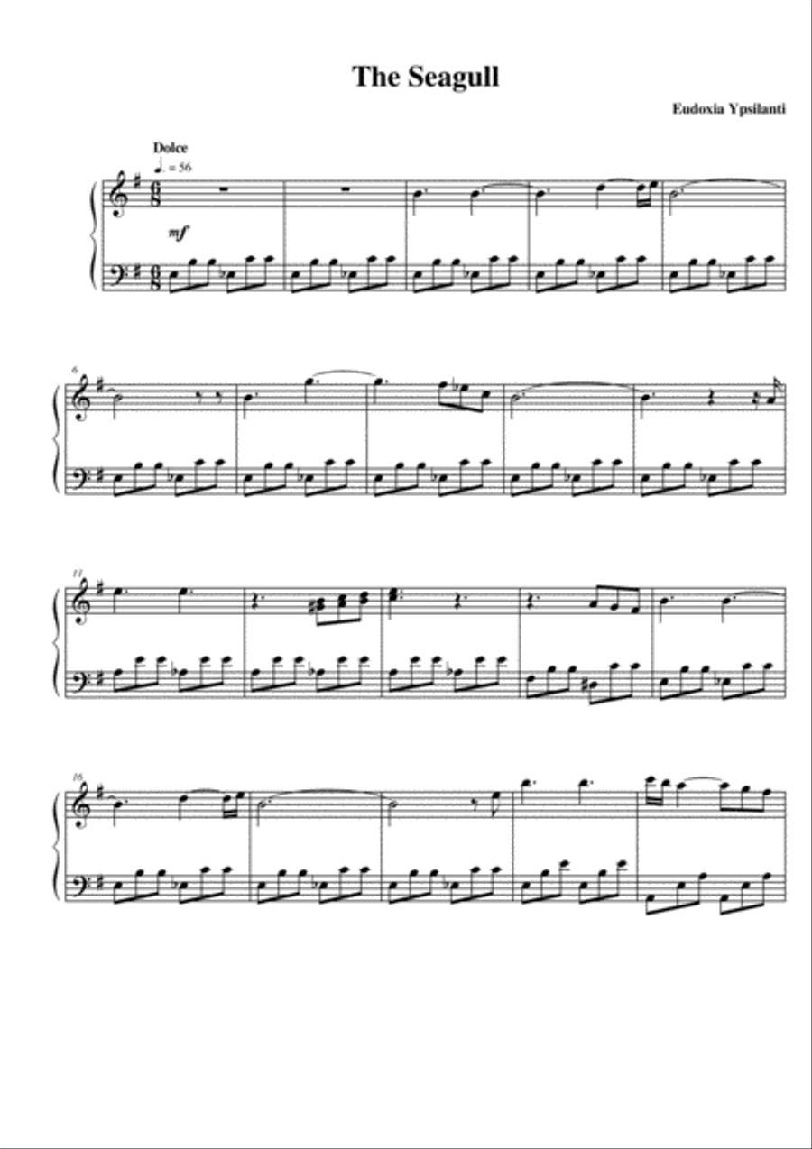 Seagull Easy Piano scores gallery preview page 1