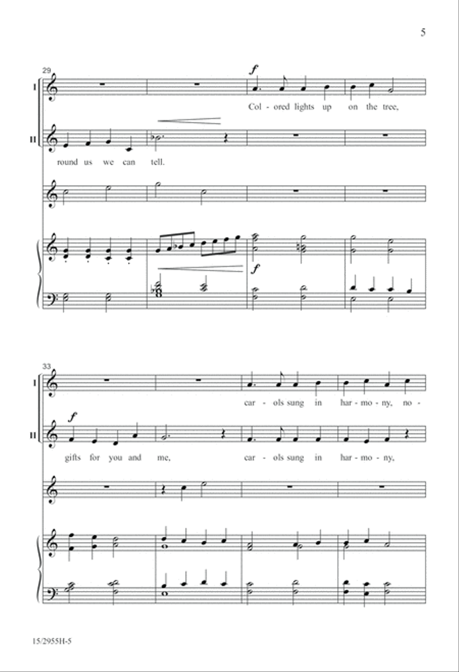 Ring the Bells, It's Christmas! 2-Part scores gallery preview page 5