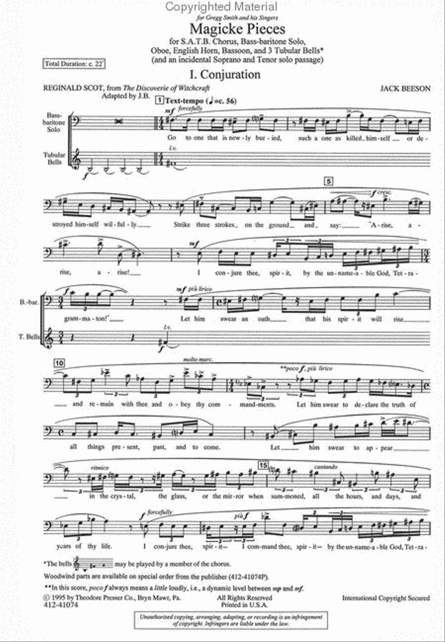 Magicke Pieces 4-Part scores gallery preview page 2