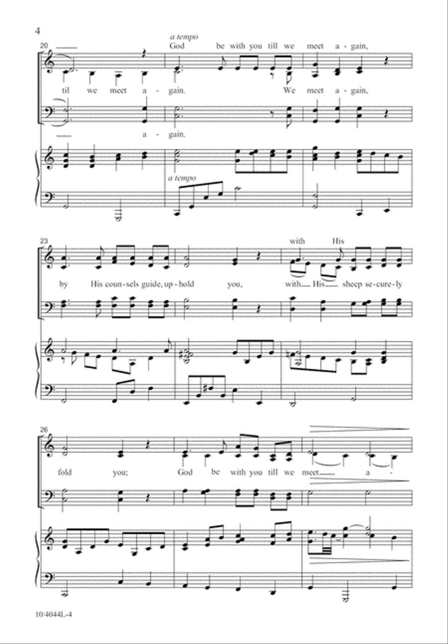 Until We Meet Again Until We Meet Again 4-Part scores gallery preview page 5