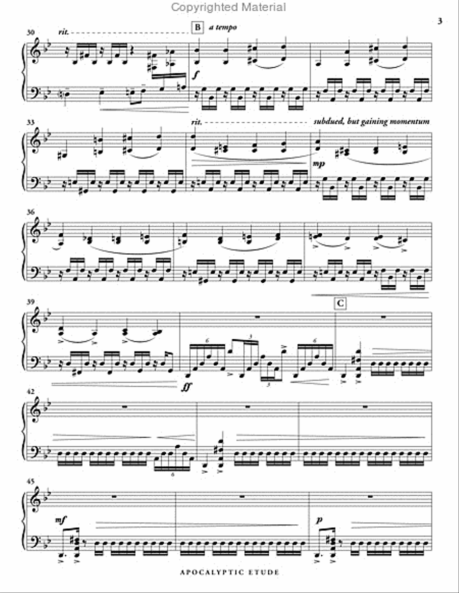 Apocalyptic Etude Apocalyptic Etude Percussion Ensemble scores gallery preview page 4