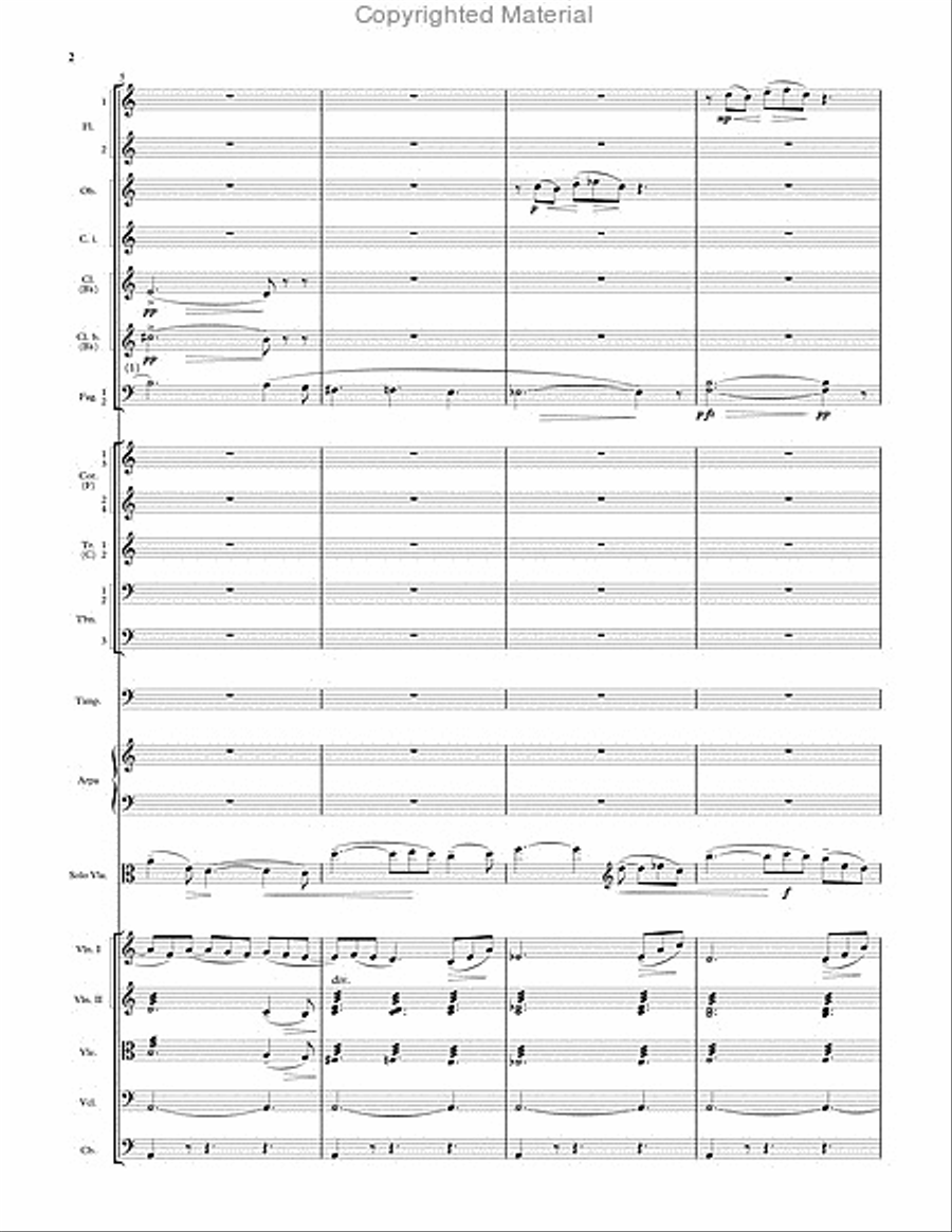 Concerto for Viola and Orchestra (1962) Orchestra scores gallery preview page 3