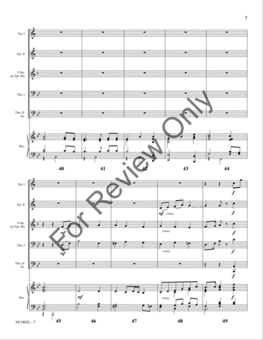 Crown Him Lord of All! Crown Him Lord of All! Brass Ensemble scores gallery preview page 6