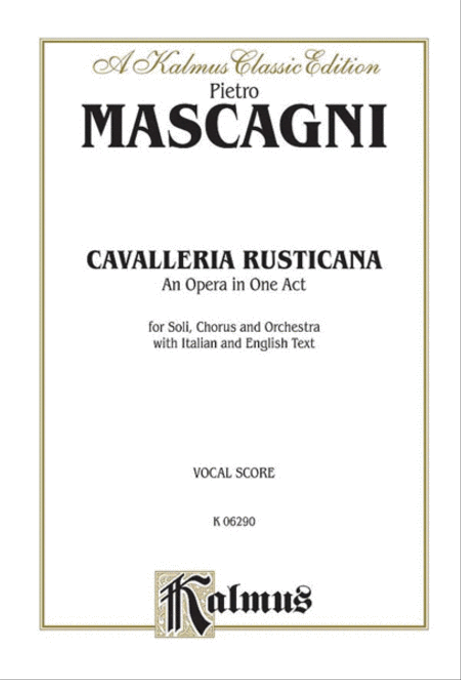 Cavalleria Rusticana Voice scores gallery preview page 1