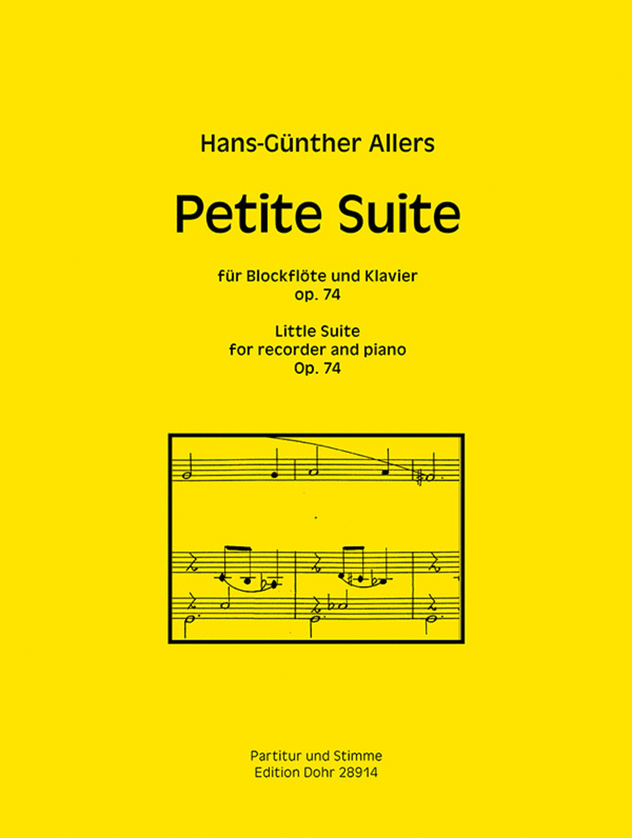 Petite Suite für Blockflöte und Klavier op. 74