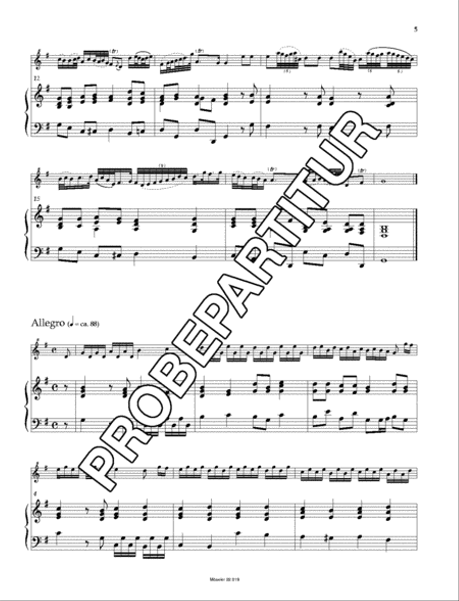 Sonata G major Soprano Recorder scores gallery preview page 6