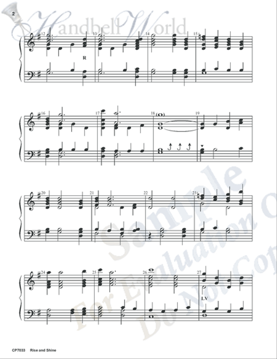 Rise and Shine Rise and Shine 3-Octaves scores gallery preview page 2