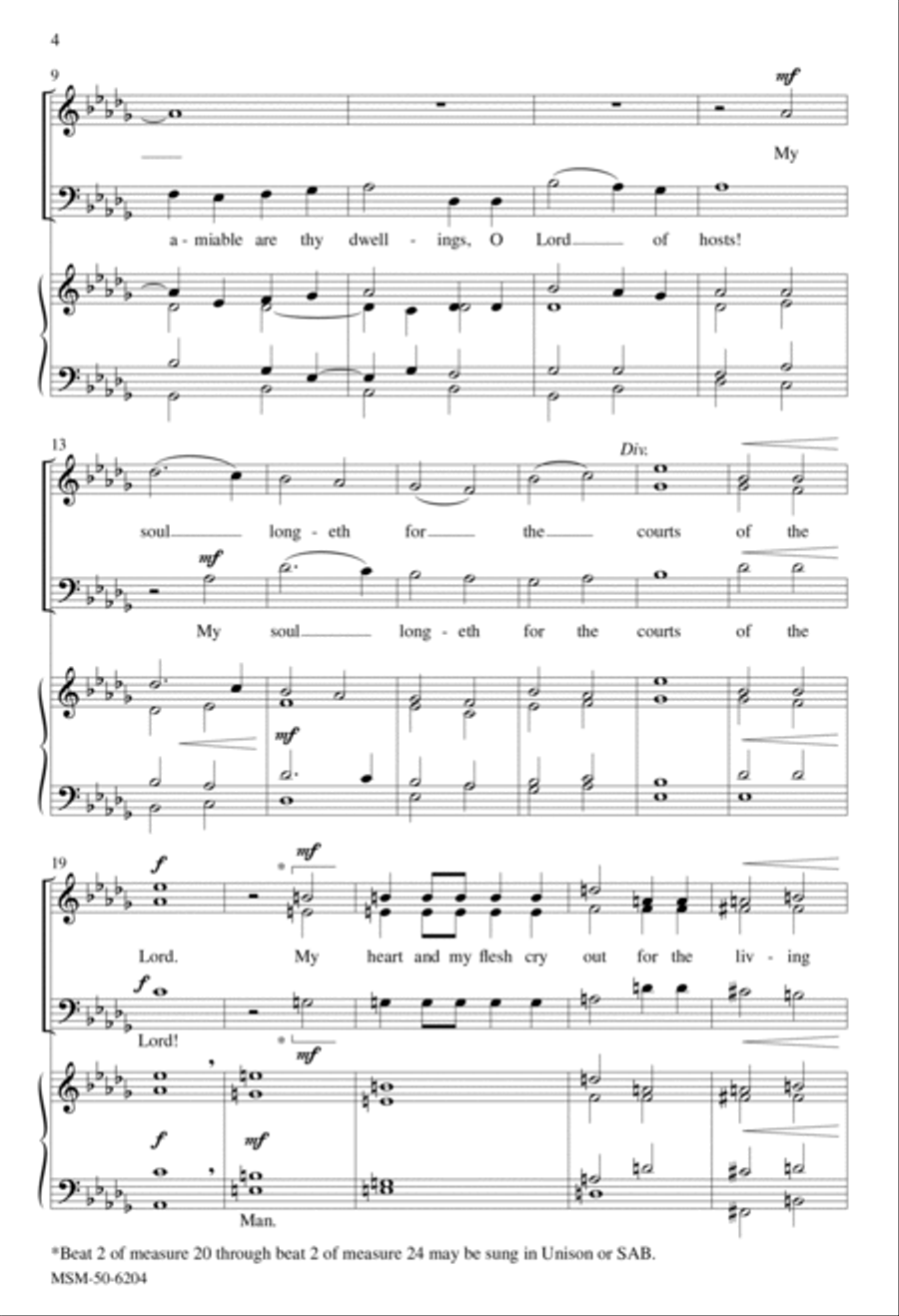 O How Amiable Are Thy Dwellings 3-Part scores gallery preview page 2