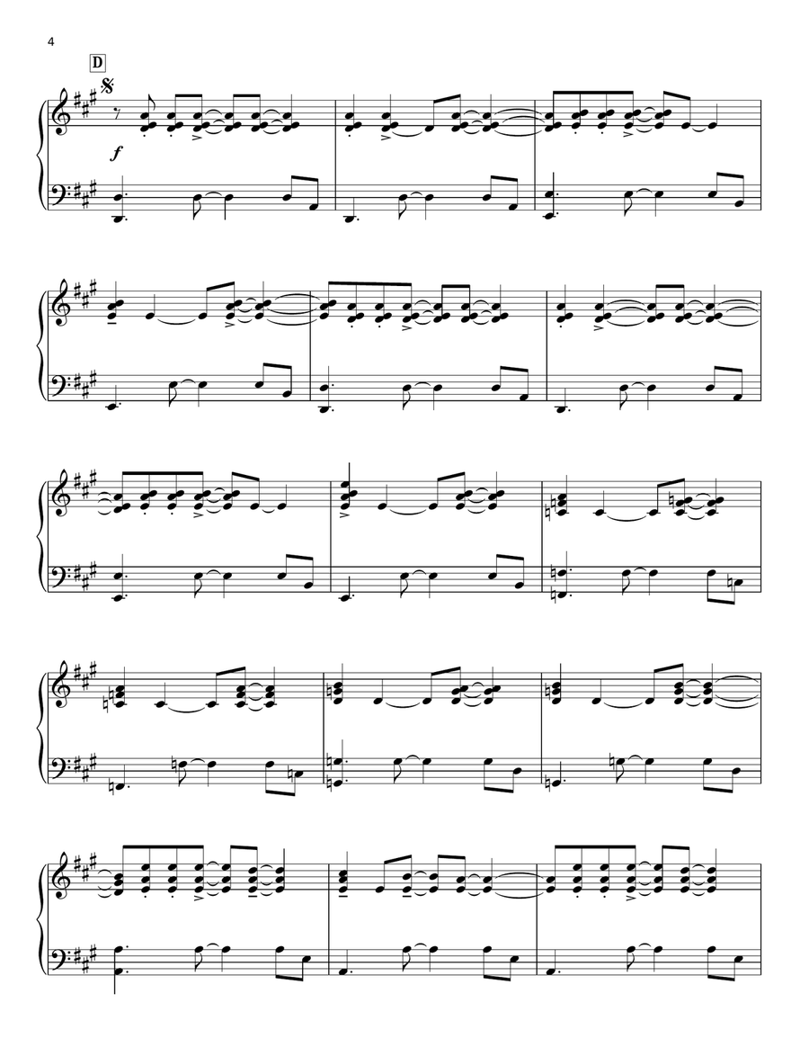 Eagle Piano Solo scores gallery preview page 4