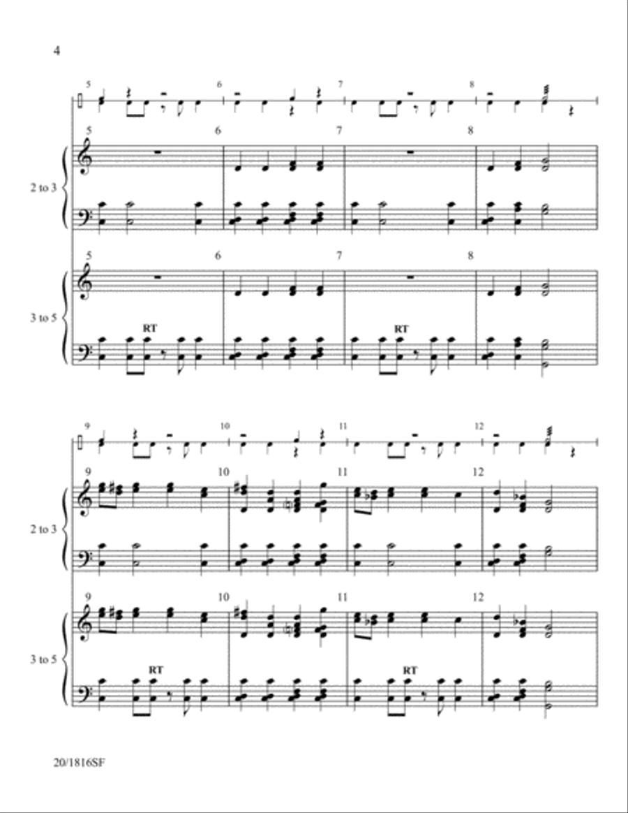 Panorama - Handbell and Percussion Score and Parts Handbell Choir scores gallery preview page 4