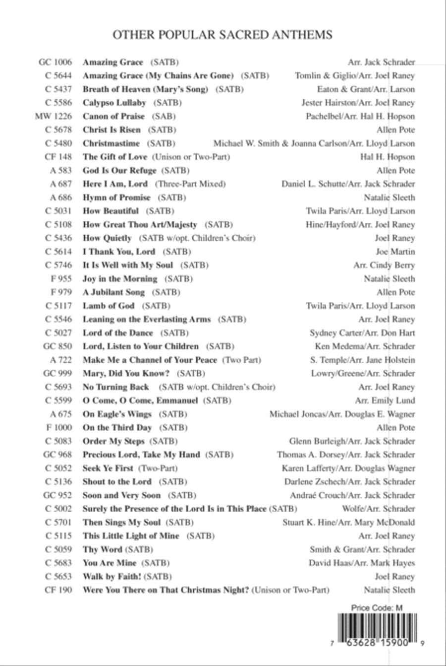 When in Our Music God Is Glorified 4-Part scores gallery preview page 13
