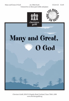 Book cover for Many and Great, O God