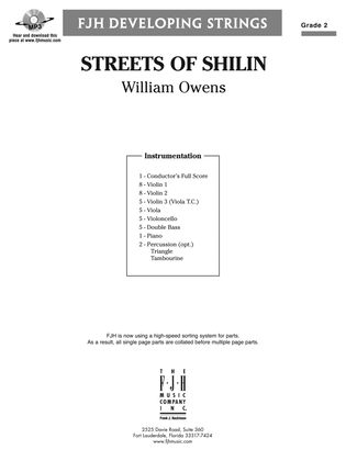 Book cover for Streets of Shilin: Score