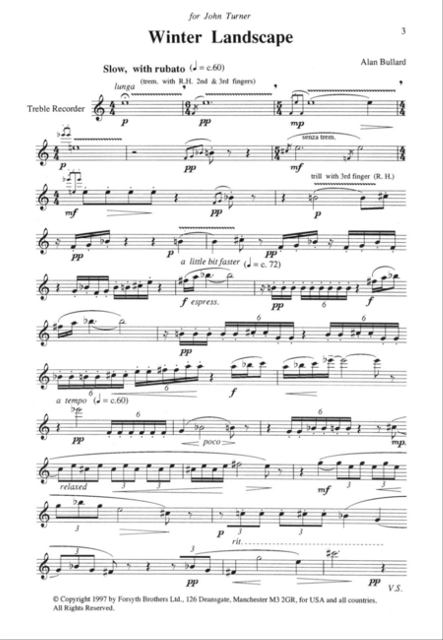 Pieces for Solo Recorder Vol.4