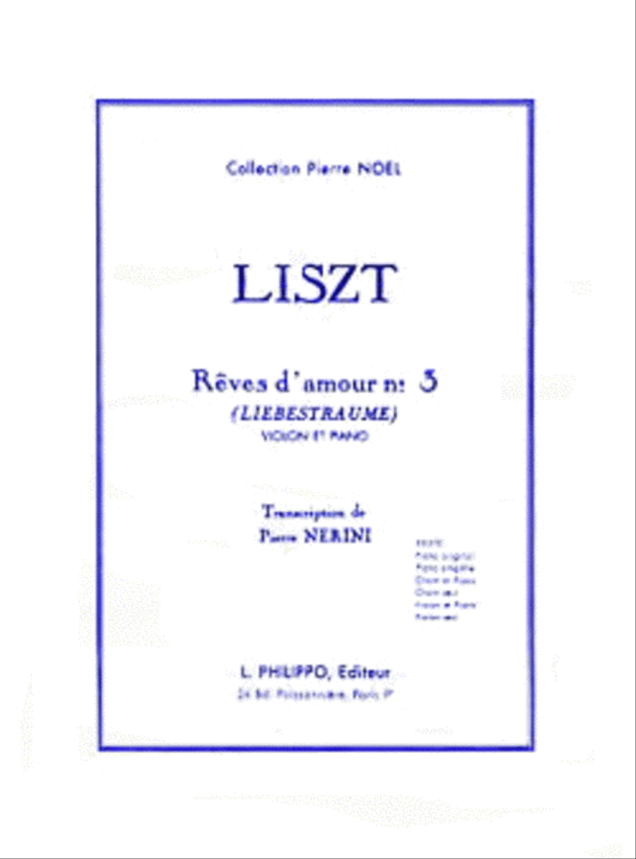 Reve d'amour (Nocturne No. 3) Violin Solo scores gallery preview page 1