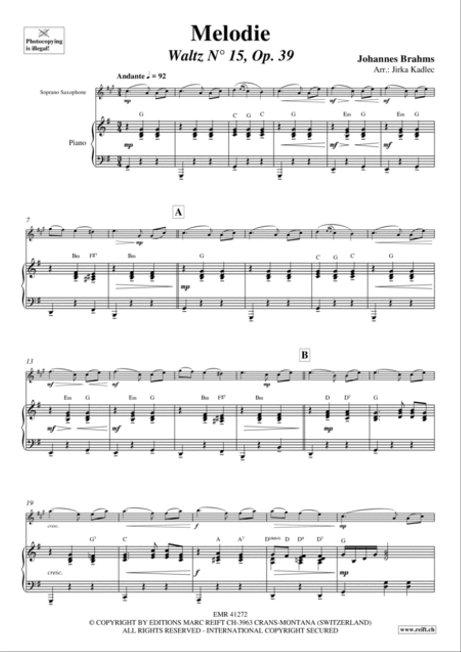 Melodie Soprano Saxophone scores gallery preview page 3