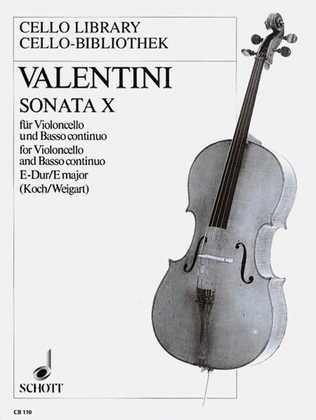 Book cover for Sonata No. 10 in E Major