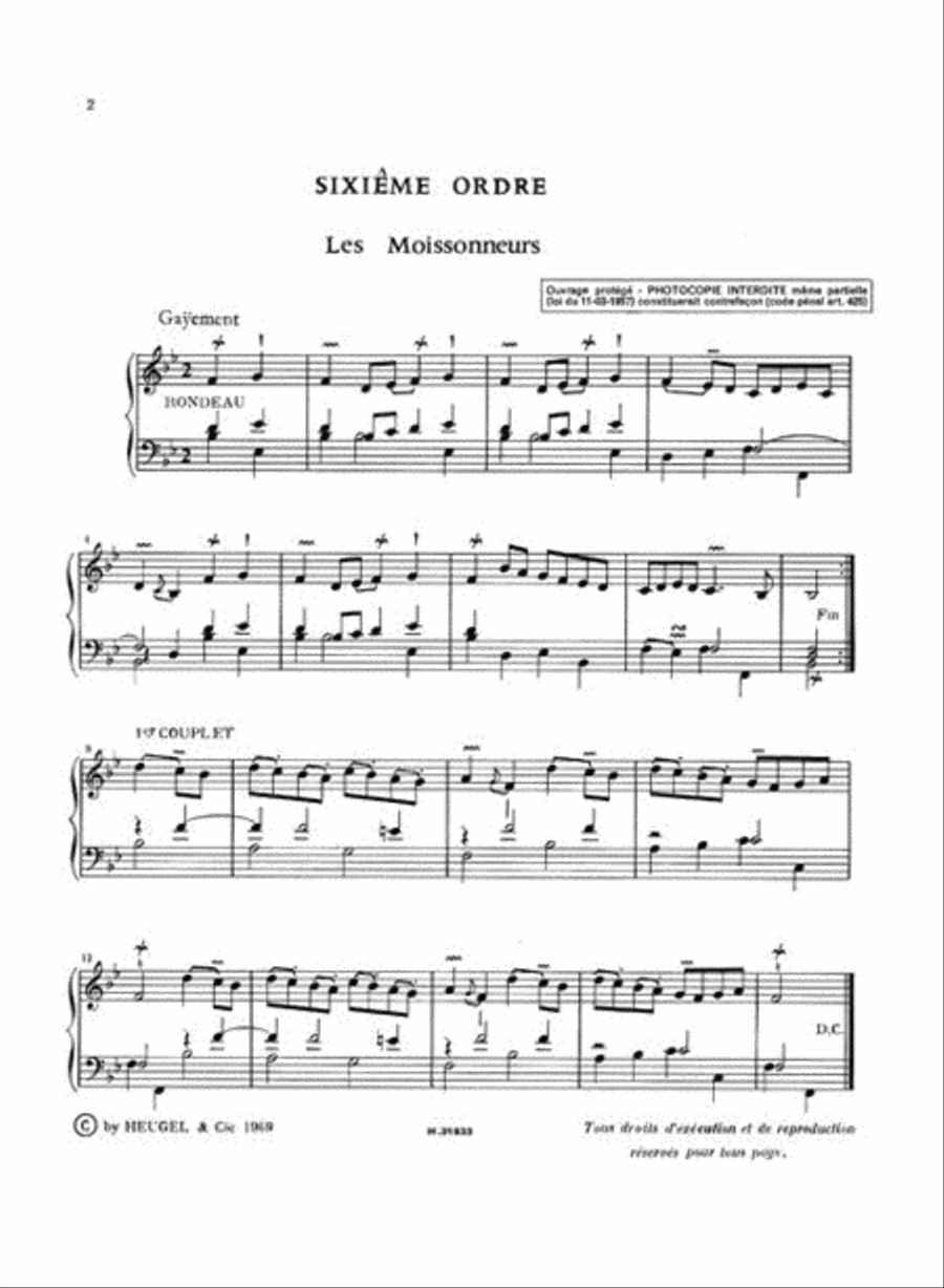 Pièces De Clavecin Vol.2 Pièces De Clavecin Vol.2 School and Community scores gallery preview page 2