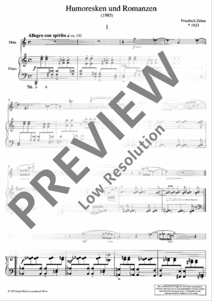 Humoresken und Romanzen Humoresken und Romanzen Flute Solo scores gallery preview page 3