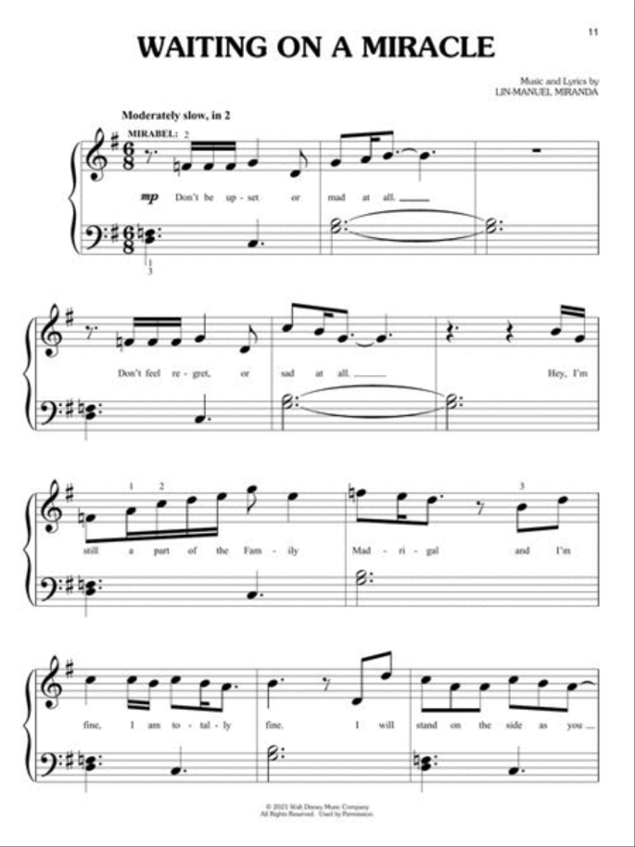 Encanto Encanto Easy Piano scores gallery preview page 7