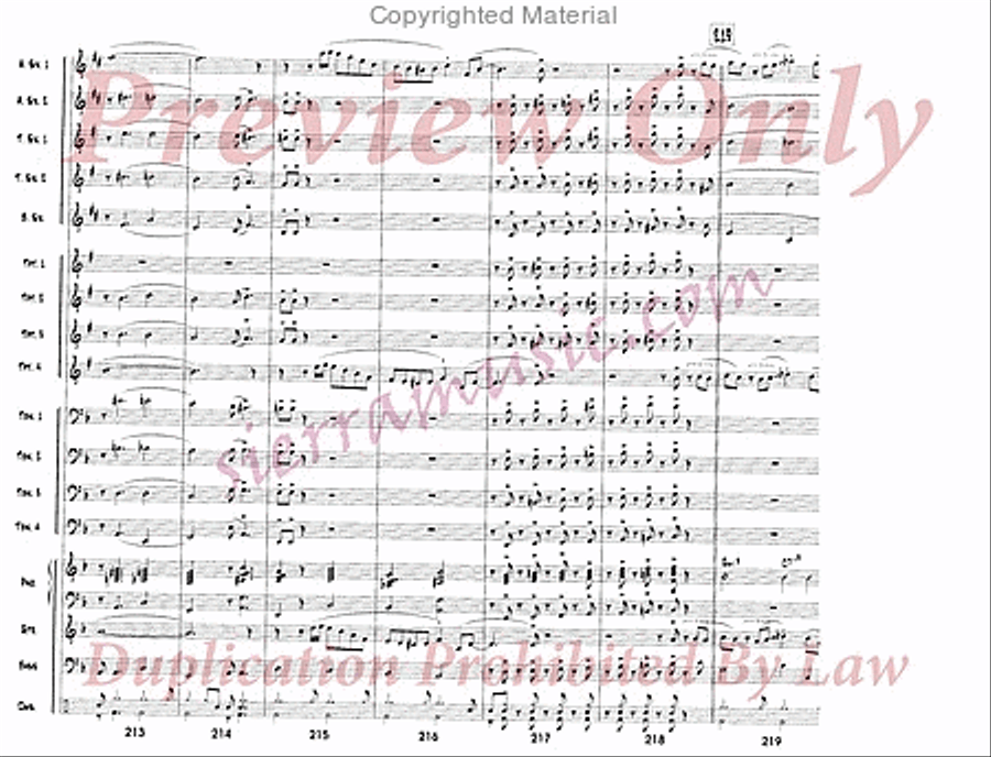 Chet's Call Chet's Call Big Band scores gallery preview page 26