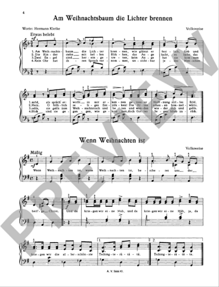Heilige Nacht Piano Solo scores gallery preview page 4