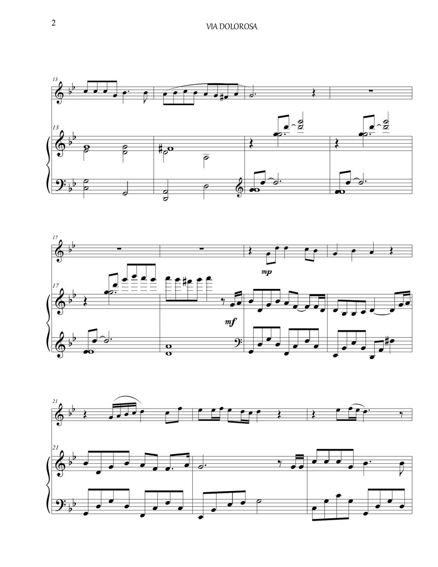 Via Dolorosa Small Ensemble scores gallery preview page 4