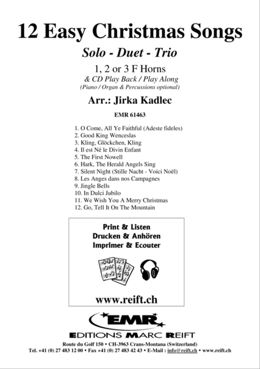 12 Easy Christmas Songs 12 Easy Christmas Songs Brass Duet scores gallery preview page 2
