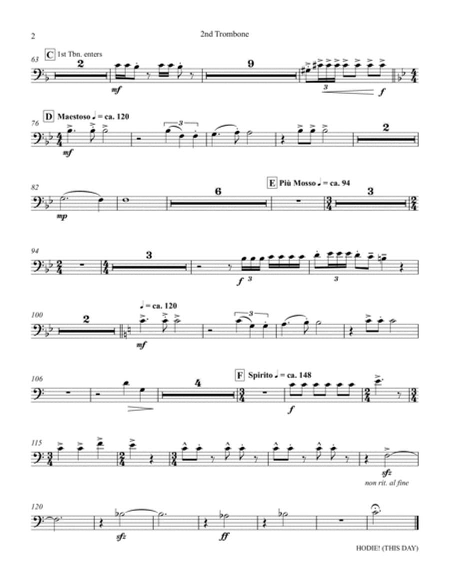 Hodie (This Day) - Trombone 2