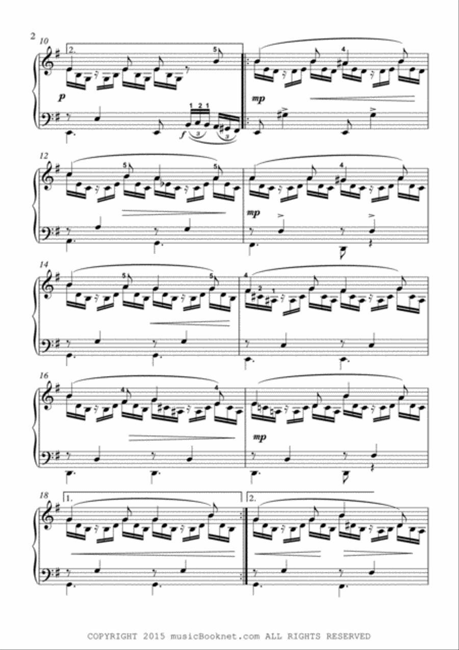 The Mermaid and the fisherman Piano Solo scores gallery preview page 2