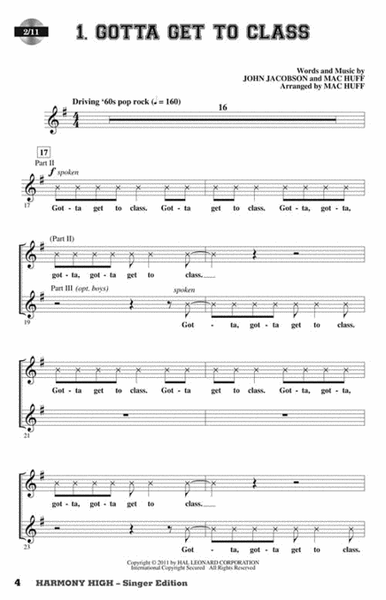 Harmony High by John Jacobson Choir - Sheet Music