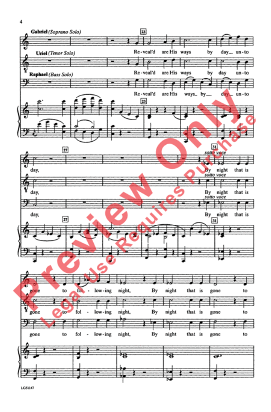 The Heavens Are Telling 4-Part scores gallery preview page 4