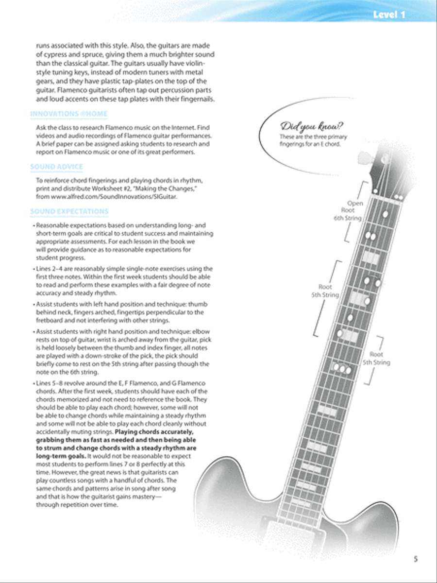 Sound Innovations for Guitar, Book 1 Guitar scores gallery preview page 6