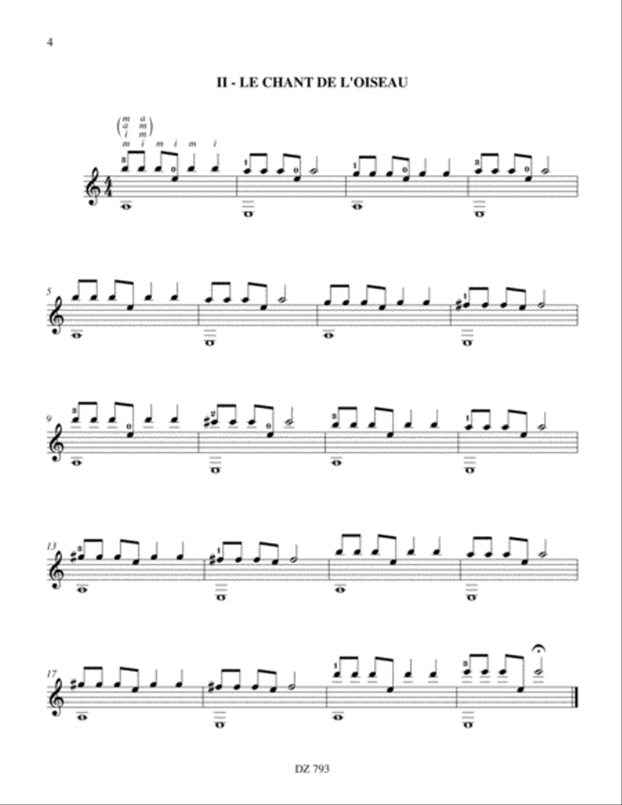 20 études faciles 20 études faciles Classical Guitar scores gallery preview page 4