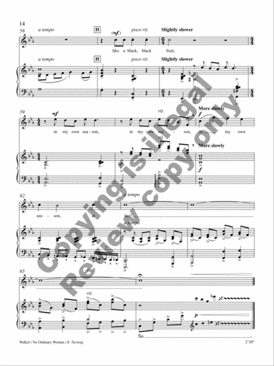 No Ordinary Woman! Soprano Voice scores gallery preview page 13
