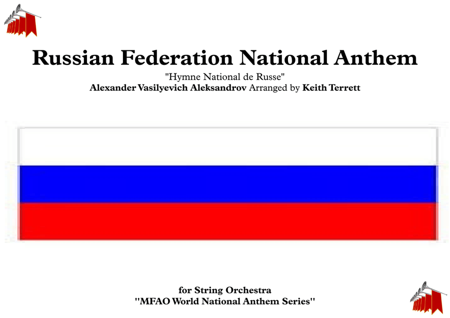 Russian Federation National Anthem for String Orchestra (World National Anthem Series) String Quartet scores gallery preview page 1