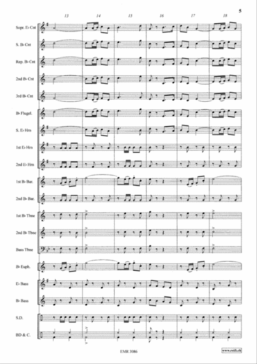 Mountain Echo Brass Band scores gallery preview page 6